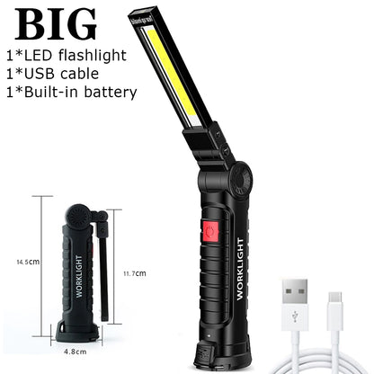 Foldable LED Work Light USB Rechargeable