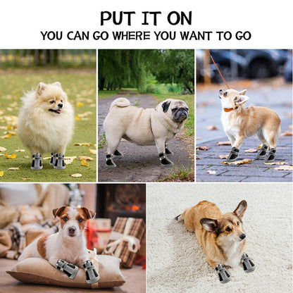 Anti - Slip Dog Booties: Warm, Durable & Stylish Paw Protectors - Jotpicks