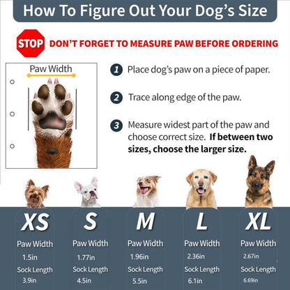 Anti - Slip Dog Socks - Adjustable Paw Protectors - Jotpicks