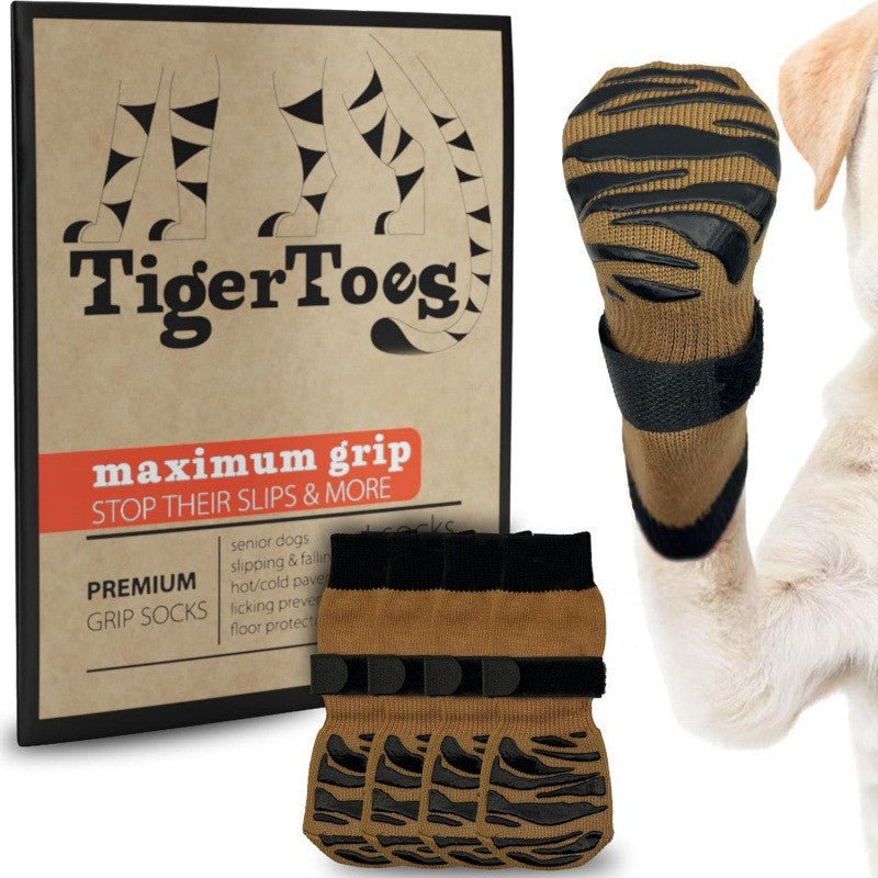 Anti - Slip Dog Socks - Adjustable Paw Protectors - Jotpicks