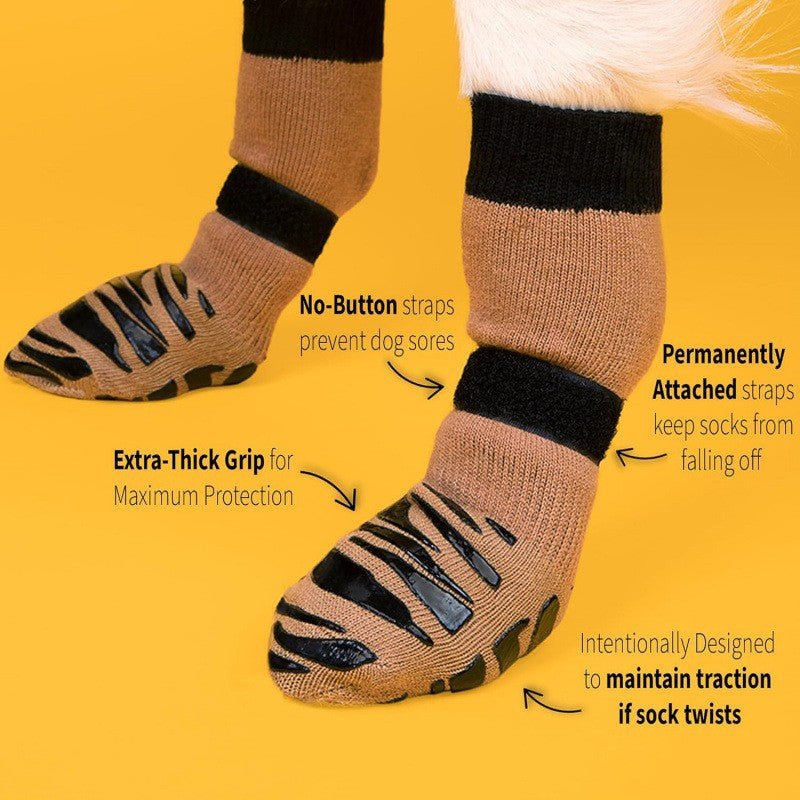 Anti - Slip Dog Socks - Adjustable Paw Protectors - Jotpicks