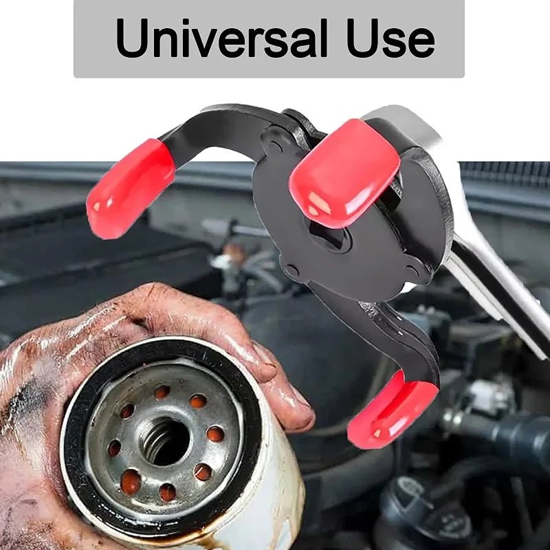 Universal 3 - Jaw Oil Filter Wrench - Durable Carbon Steel Tool - Jotpicks